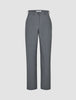 Women's Essential Pants Straight Dark Grey Melange
