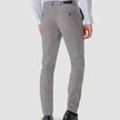 Model in full body wearing a pair of Essential Suit Pants Sterling Grey in a checked pattern