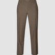 Essential Suit Pants Relaxed Fit Saddle Brown Melange