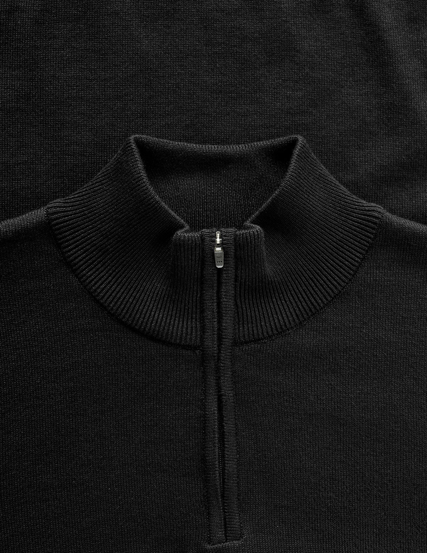 Everyday Knit Half Zip Black | SHAPING NEW TOMORROW