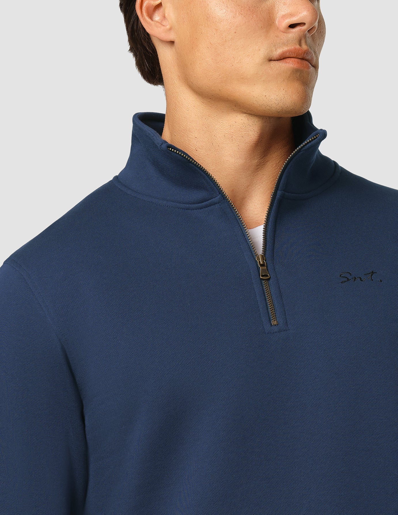 Everyday Half-Zip Navy | SHAPING NEW TOMORROW