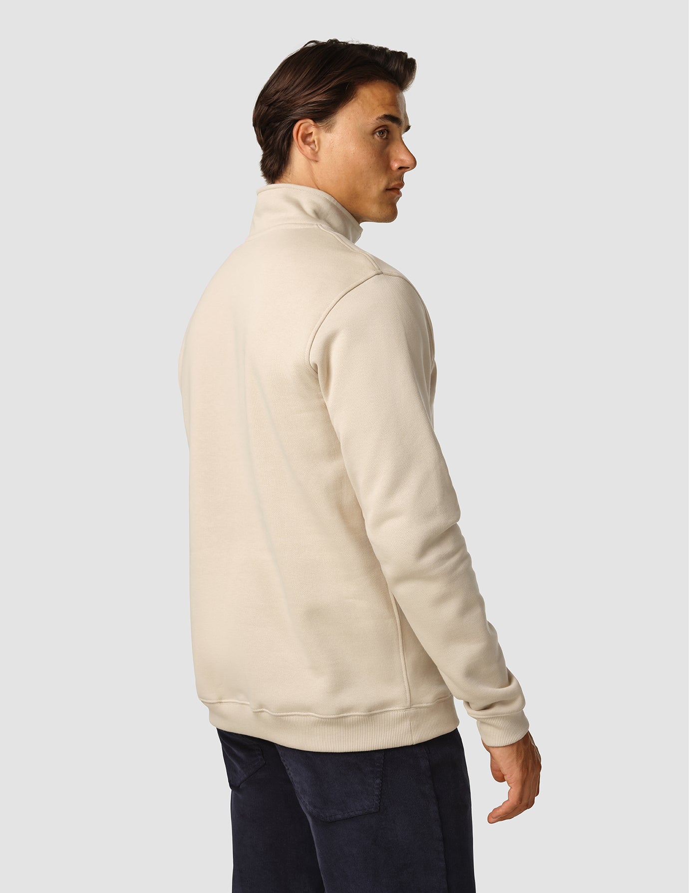 Everyday Half Zip Wooden Beige