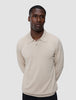 Everyday Knit Long Sleeve Polo Birchwood