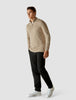 Fine Knit Half Zip Khaki Molinaire