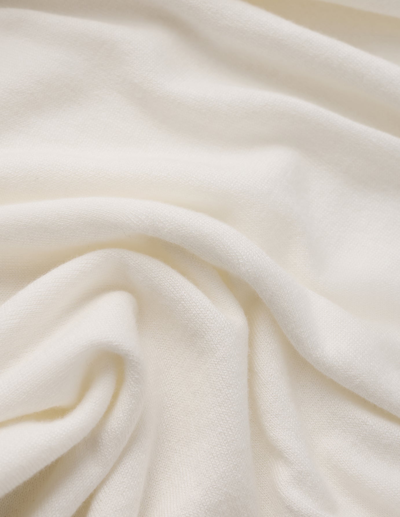 Fine Knit T-shirt Off White