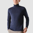 Fine Knit Turtleneck Navy