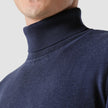 Fine Knit Turtleneck Navy