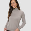 Fine Knit Turtleneck Dark Sand