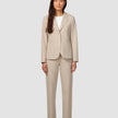 Essential Suit Island Sand Pinstripe Fitted Blazer & Straight Pants