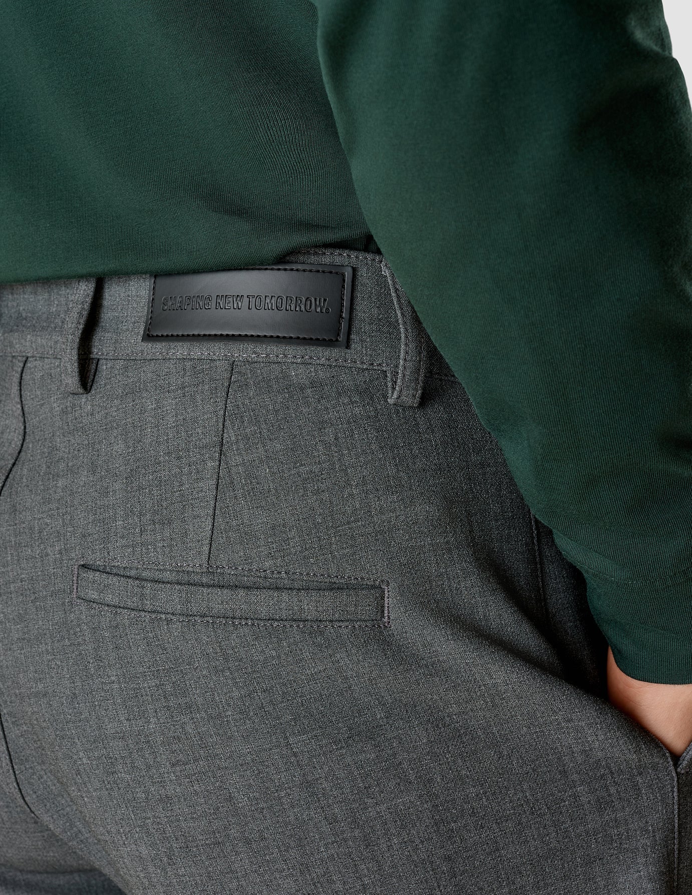 Heavy Edition Pants Slim Dark Grey Melange