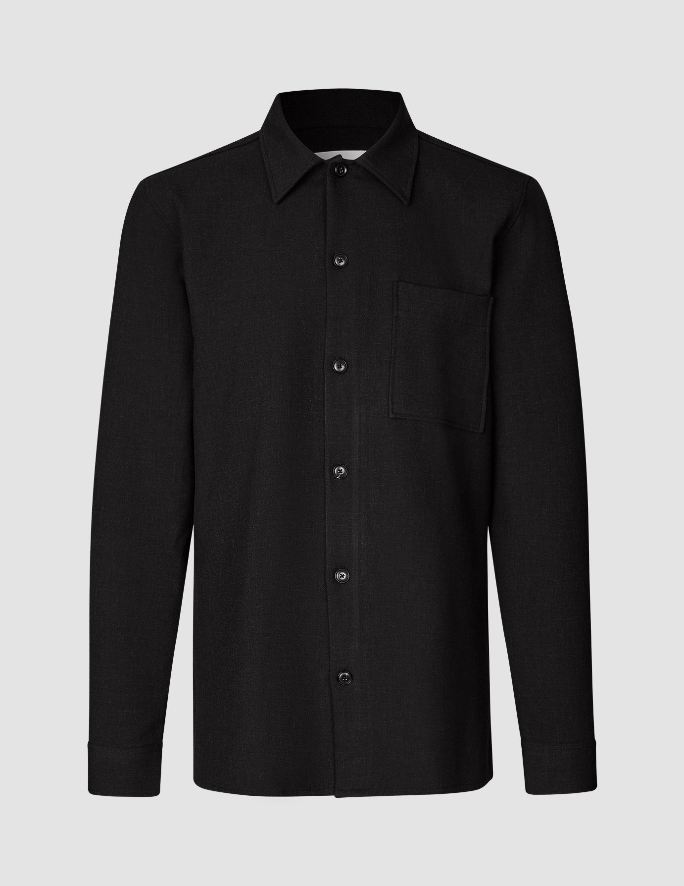 Heavy Edition Transitional Overshirt Black Melange