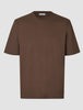 Heavy Box Fit T-shirt Saddle Brown