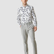 Lightweight Classic Shirt Navy Flower Slim