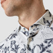 Lightweight Classic Shirt Navy Flower Slim