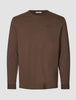 Lightweight Crewneck Saddle Brown