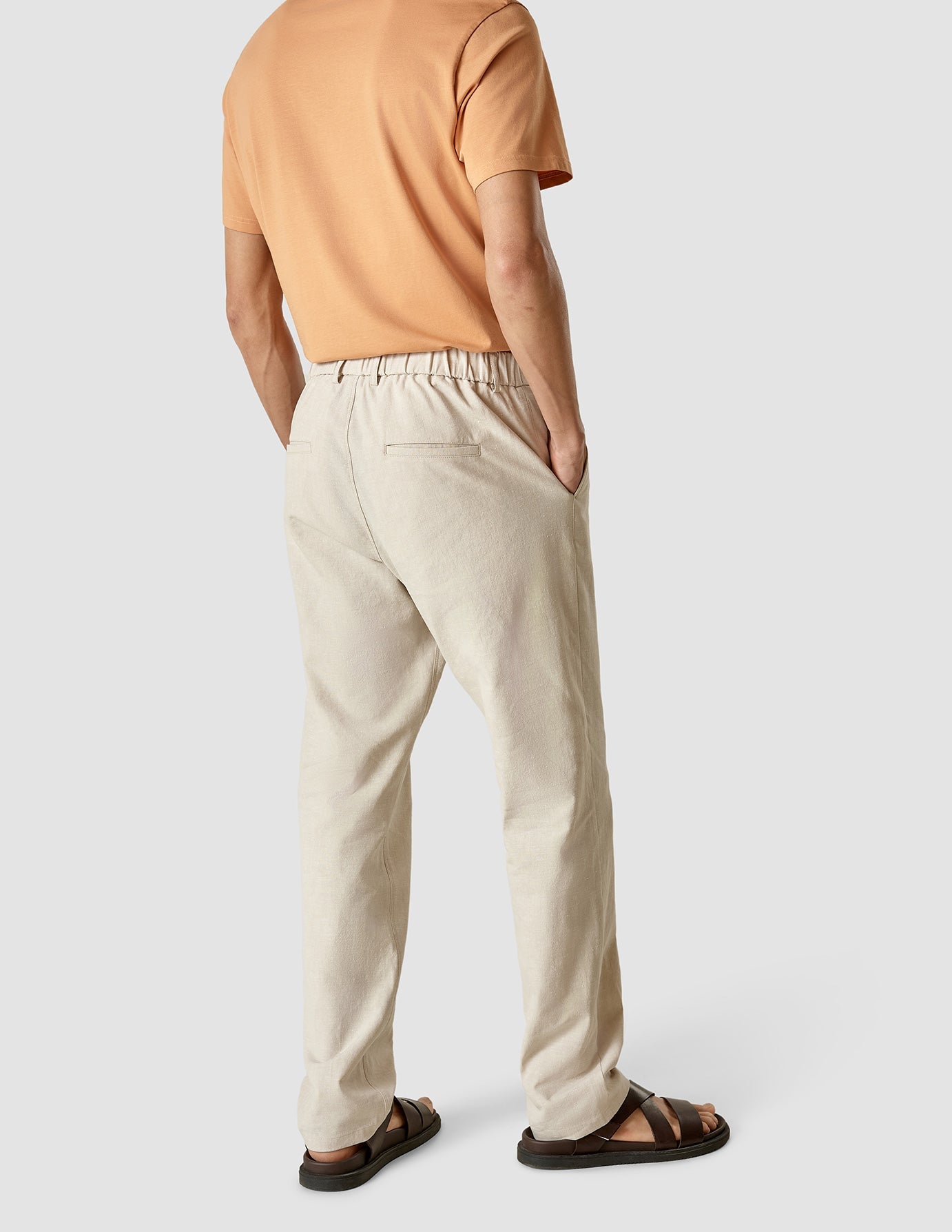 40 Sandshell Linen Pants Relaxed Fit Sandshell | SHAPING NEW TOMORROW