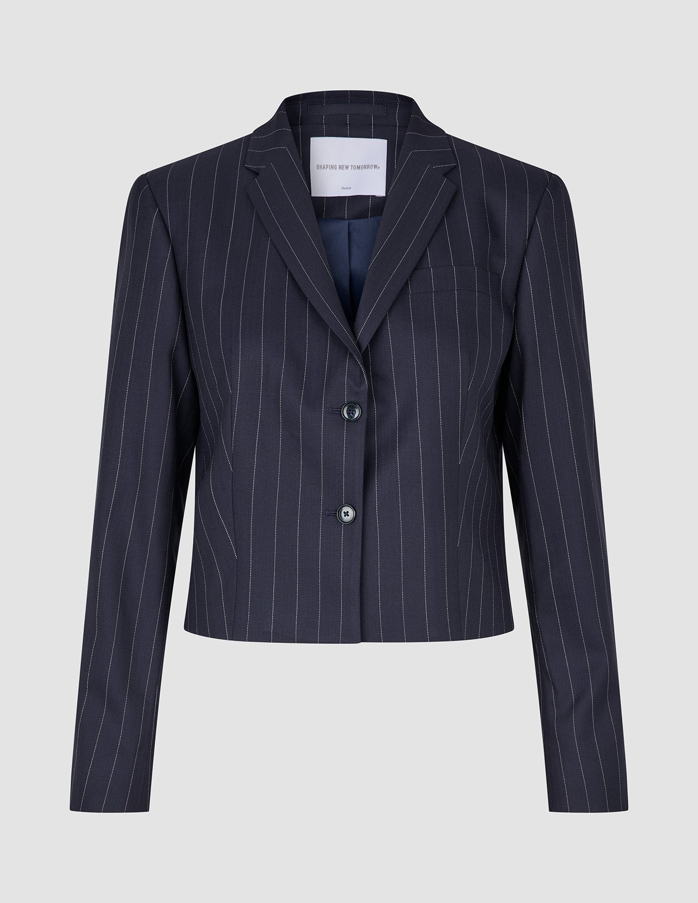 Women Raina Short Blazer Night Sky Pinstripe