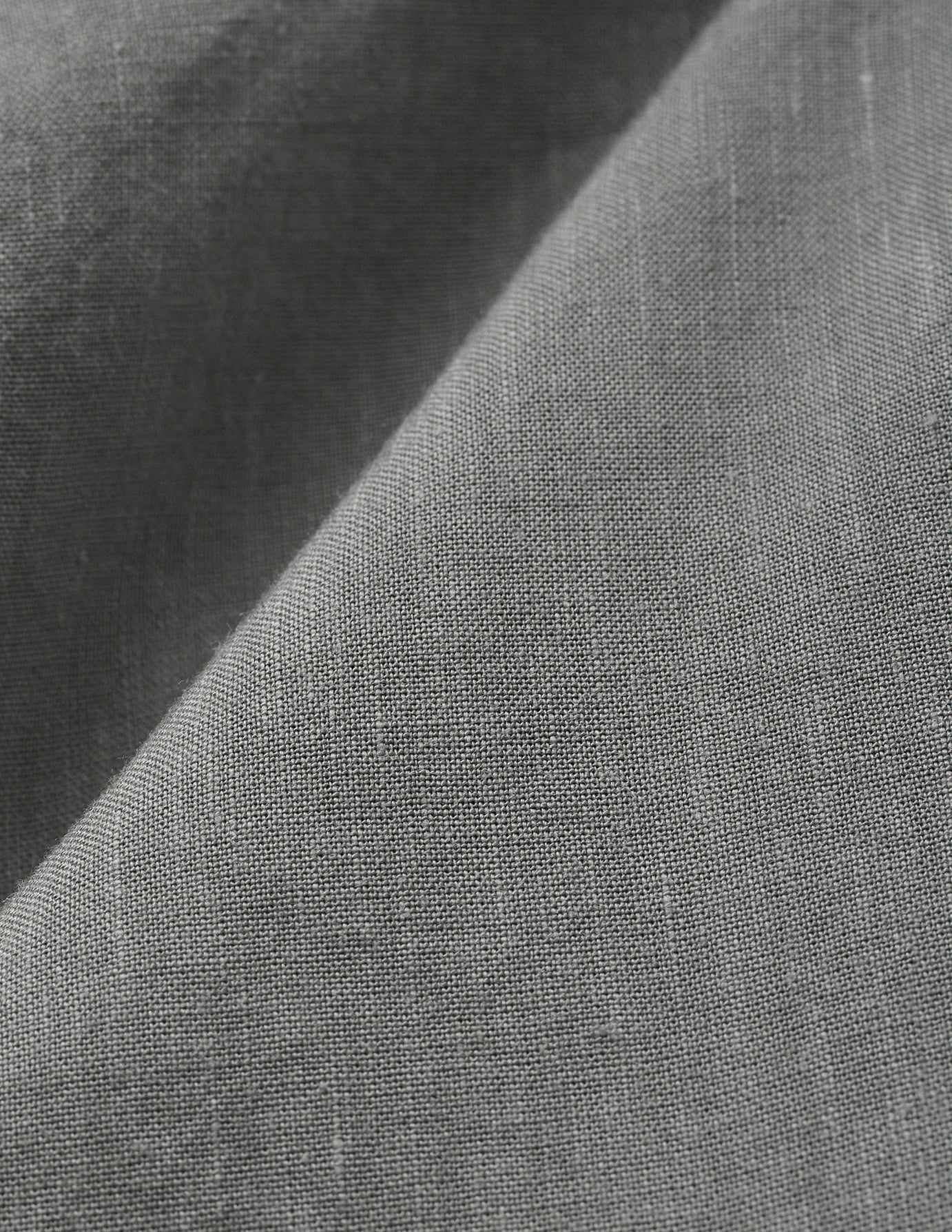 Refined Linen Long Sleeve Shirt Stone Grey