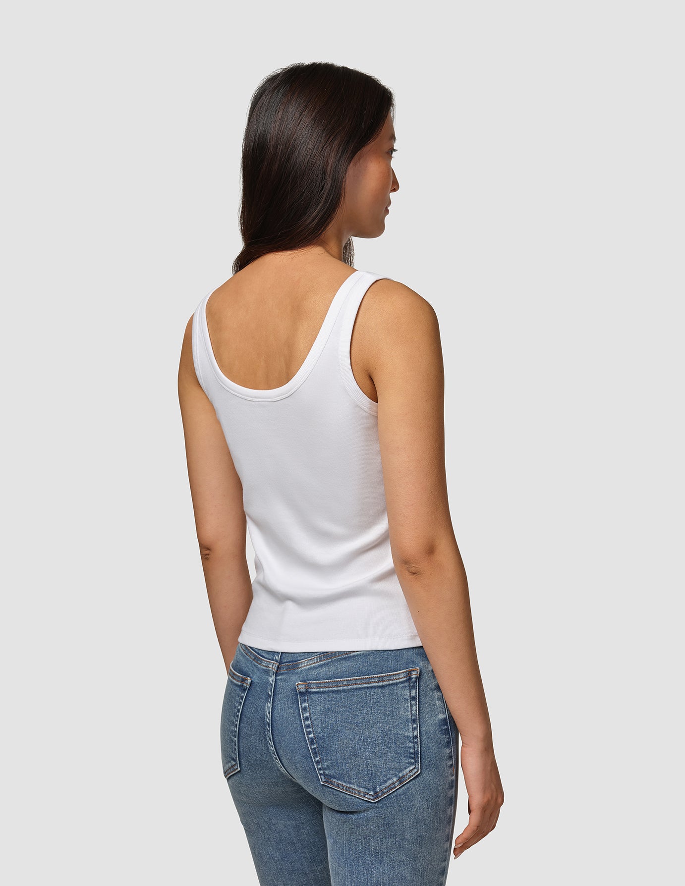 Rib Tank Top White | SHAPING NEW TOMORROW