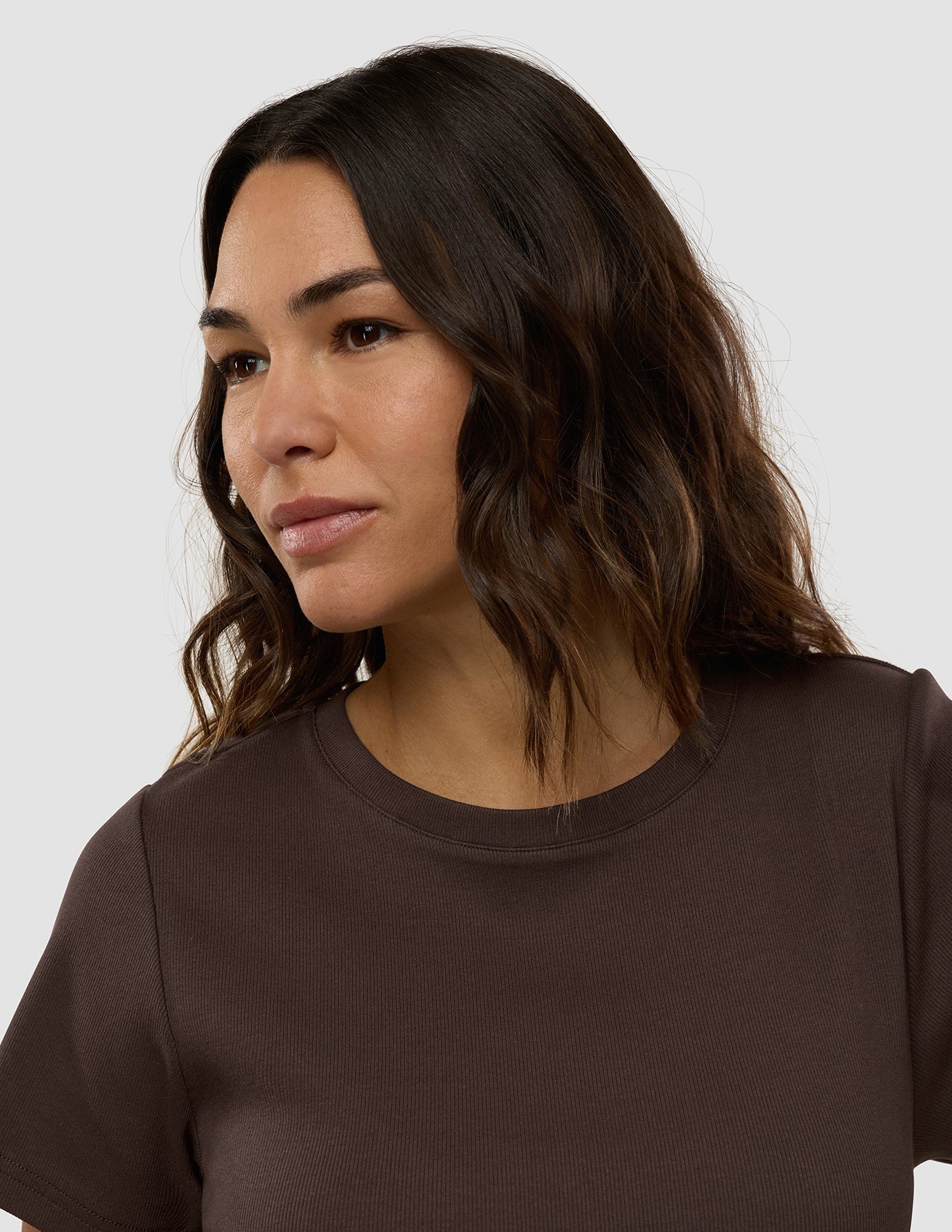 Women's Rib T-Shirt Espresso