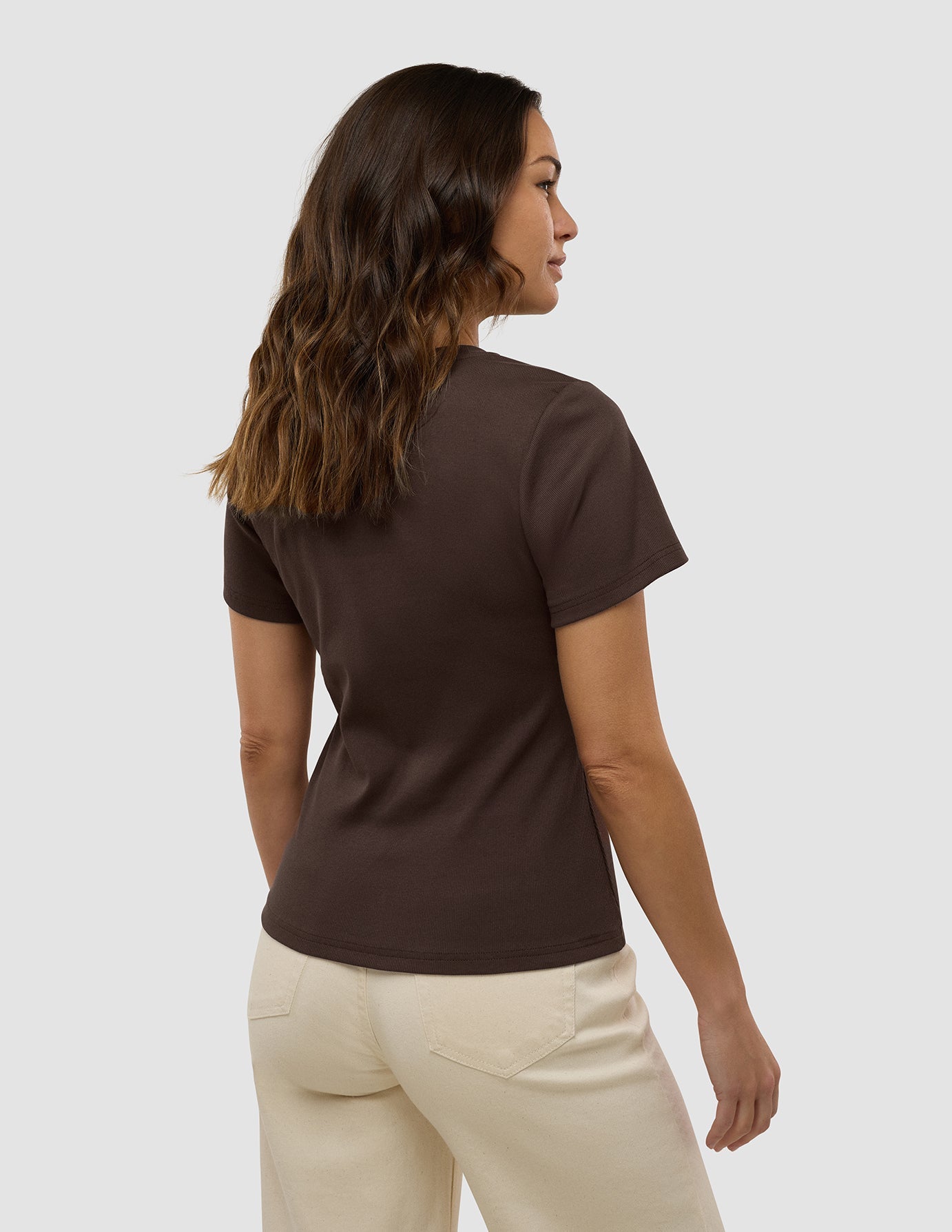 Women's Rib T-Shirt Espresso
