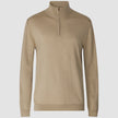 Premium Merino Half Zip Sahara