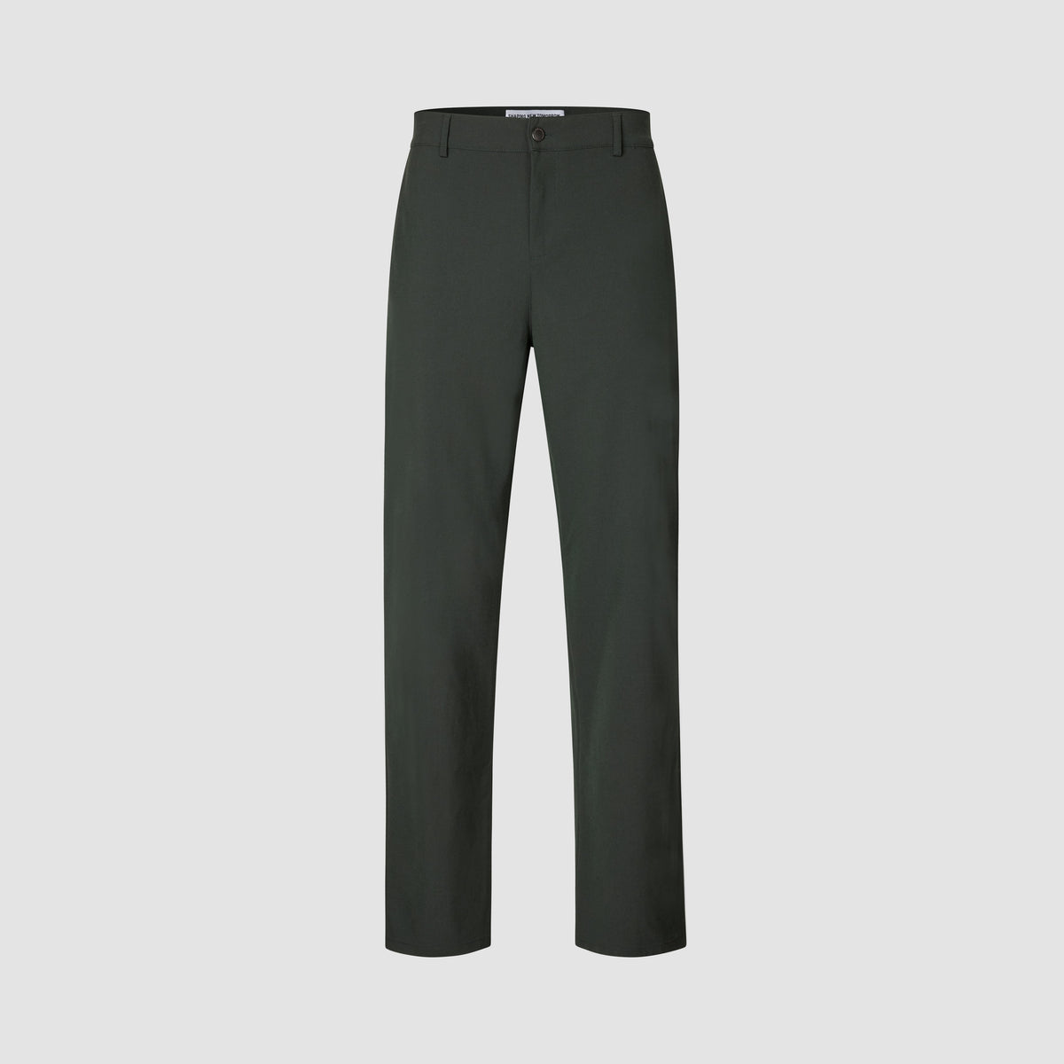 Ease Pants Relaxed Fit Northern Pine: exceptionally soft, dark green relaxed-fit trousers with a button closure, belt loops, and a tailored look.