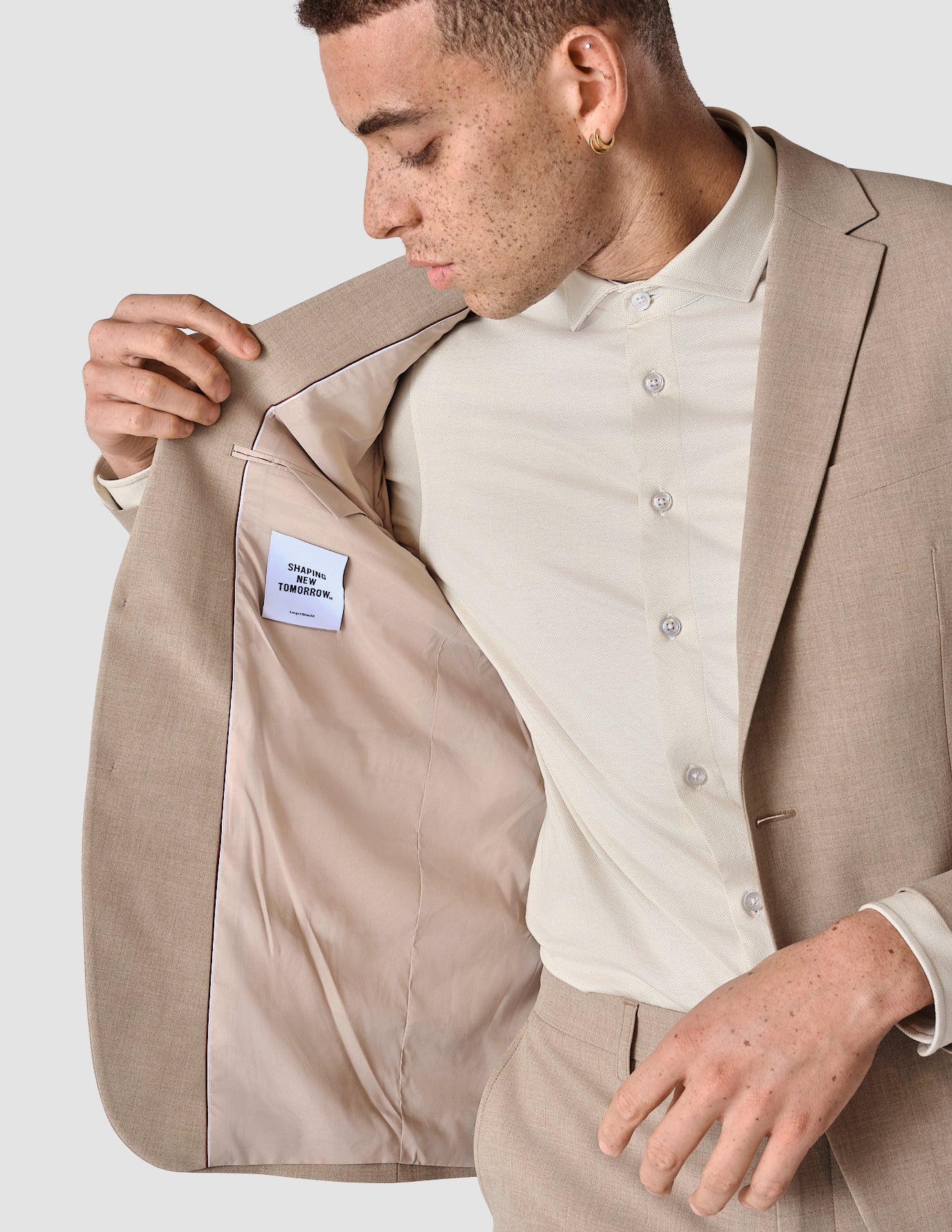 Essential Blazer Regular Sand Grain