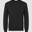 Seamless Premium Merino Knit Crewneck Black