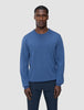 Seamless Premium Merino Knit Crewneck Dusky Blue