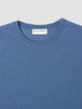 Seamless Premium Merino Knit Crewneck Dusky Blue