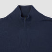 Seamless Premium Merino Knit Half Zip Dark Navy