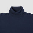 Seamless Premium Merino Knit Turtleneck Dark Navy