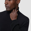 Seamless Premium Merino Knit Turtleneck Black