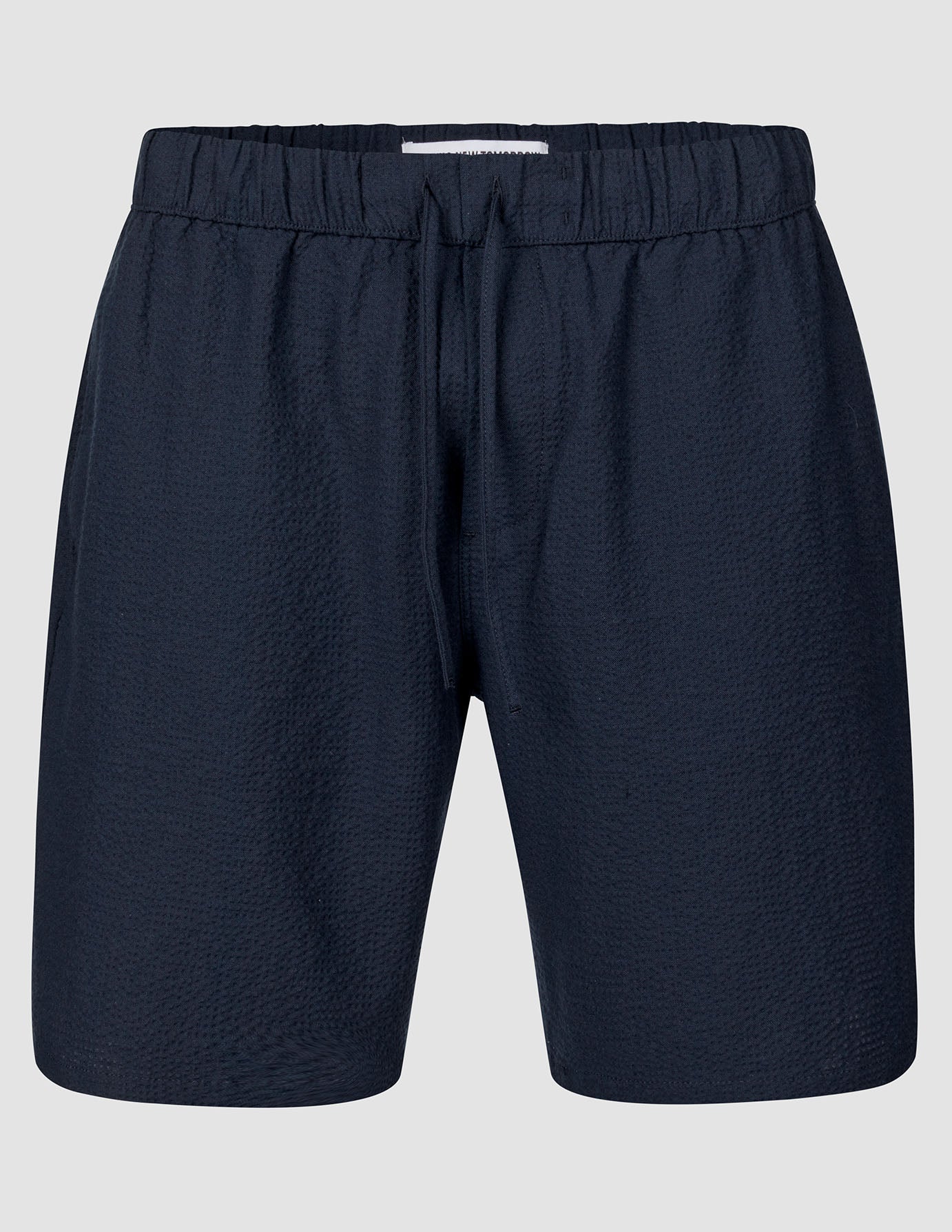 Seersucker Shorts Dark Navy