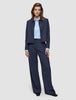 Serene Set Marine Pinstripe Short Jacket Pants