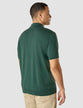 Silk / Cotton Short Sleeve Polo Forest Green