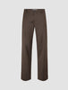 Siena Pants Relaxed Fit Herringbone Dark Brown