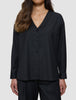 Women's Skye Belted Overshirt Black