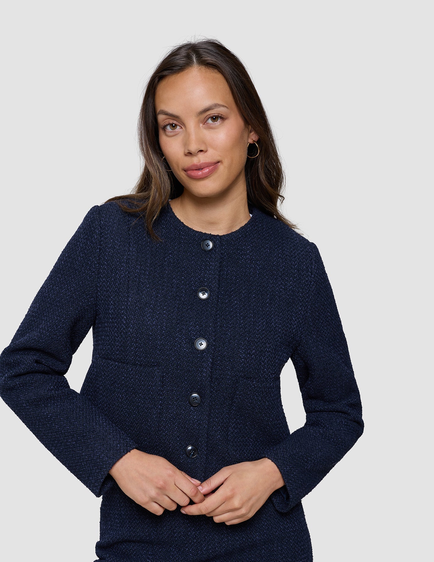 Sorae Set Midnight Blue Short Jacket & Short Skirt | SHAPING NEW