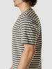 Striped Supima T-Shirt Box Fit Urban Green