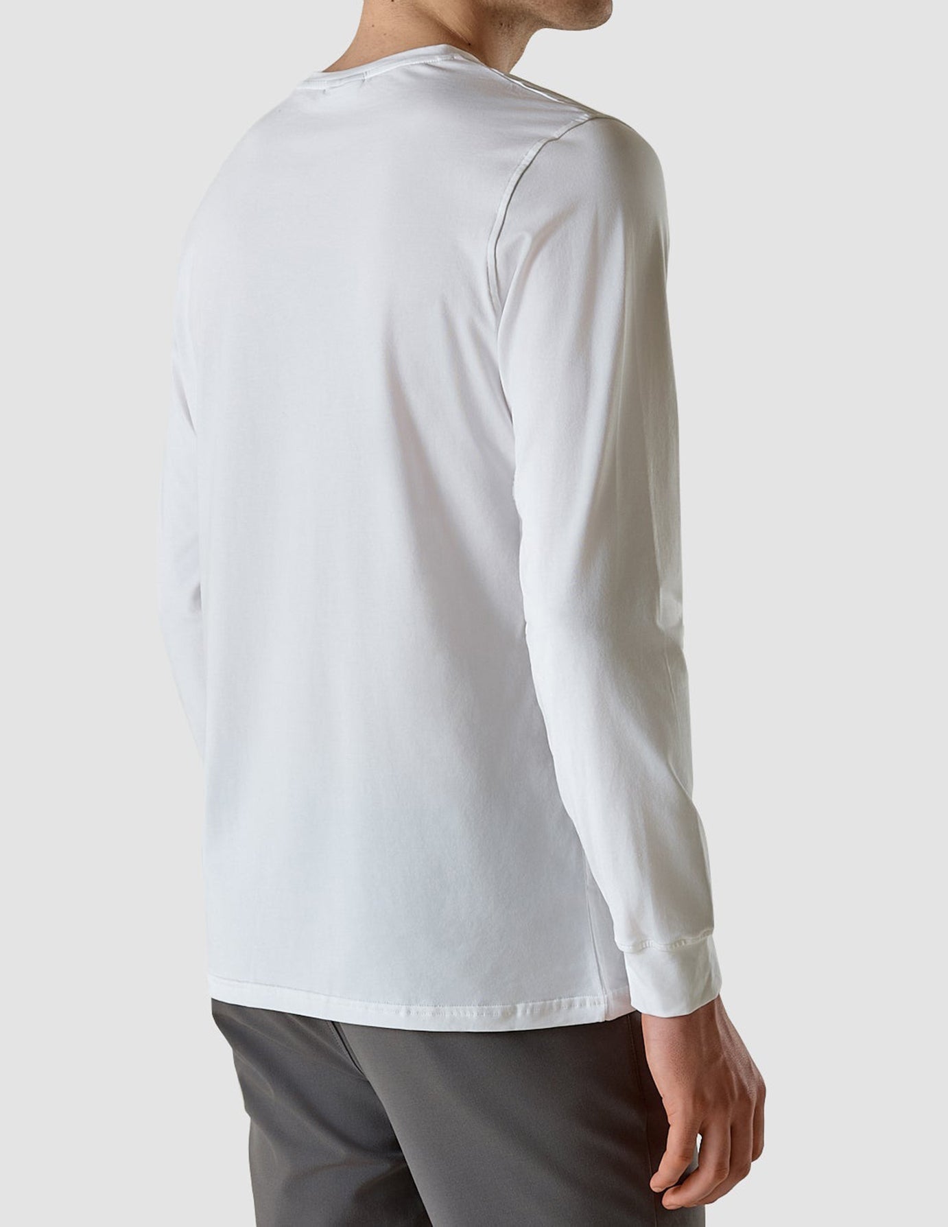 Supima Autograph Long-Sleeved T-Shirt White