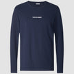 Supima Autograph Long-Sleeved T-shirt Navy