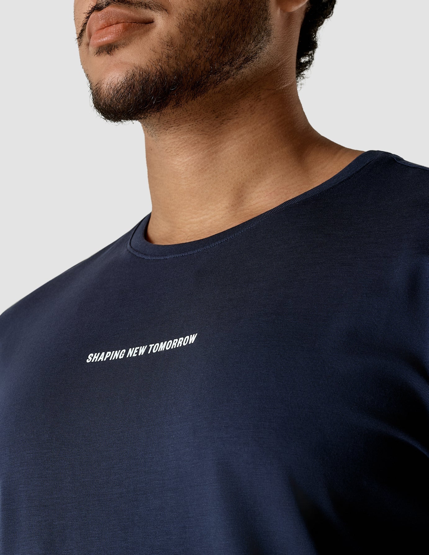 Supima Autograph T-shirt Navy | SHAPING NEW TOMORROW