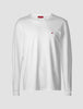 Supima Long-Sleeved Flag T-Shirt White