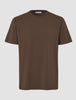 Supima T-shirt Box Fit Saddle Brown