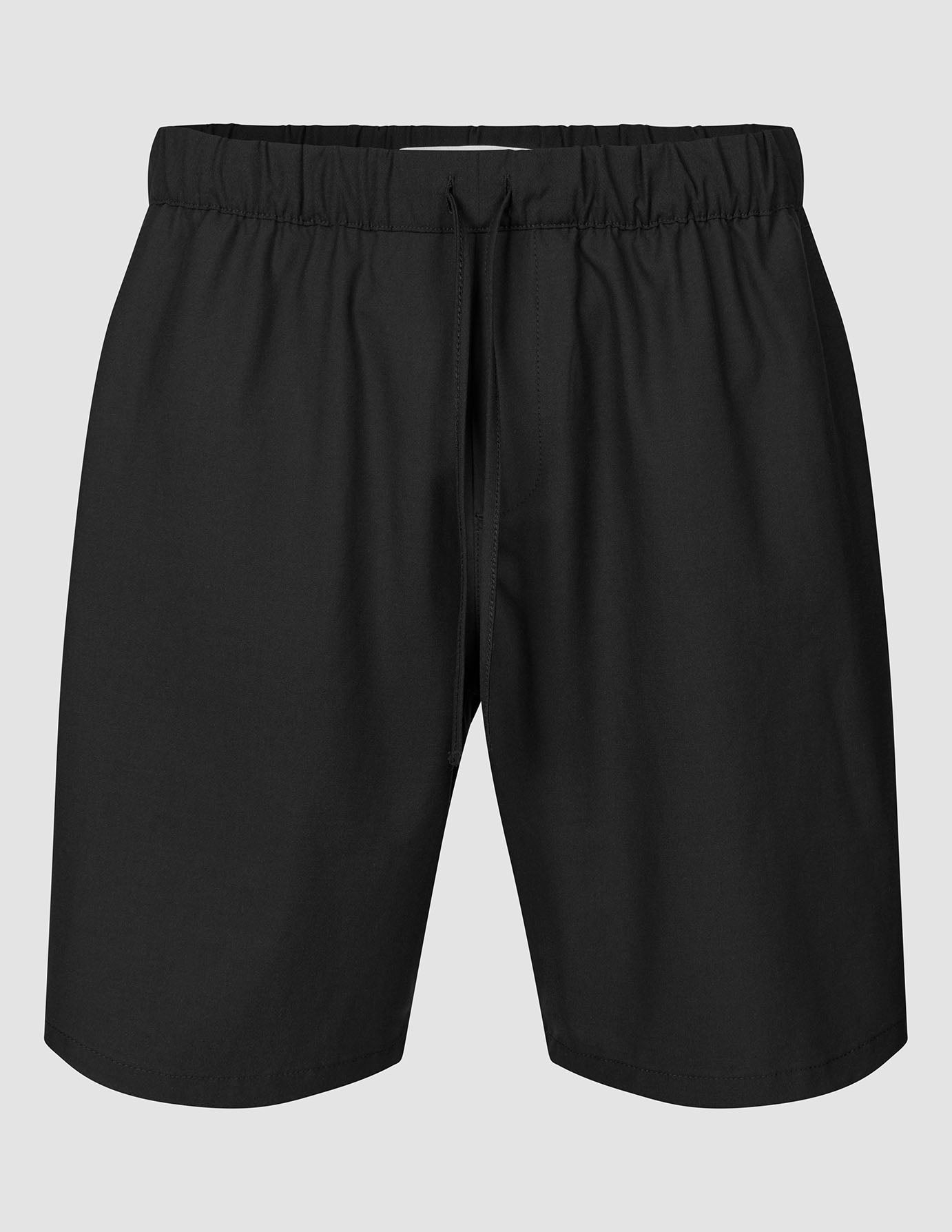 Tech Linen Elastic Shorts Black