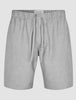 Tech Linen Elastic Shorts Charcoal