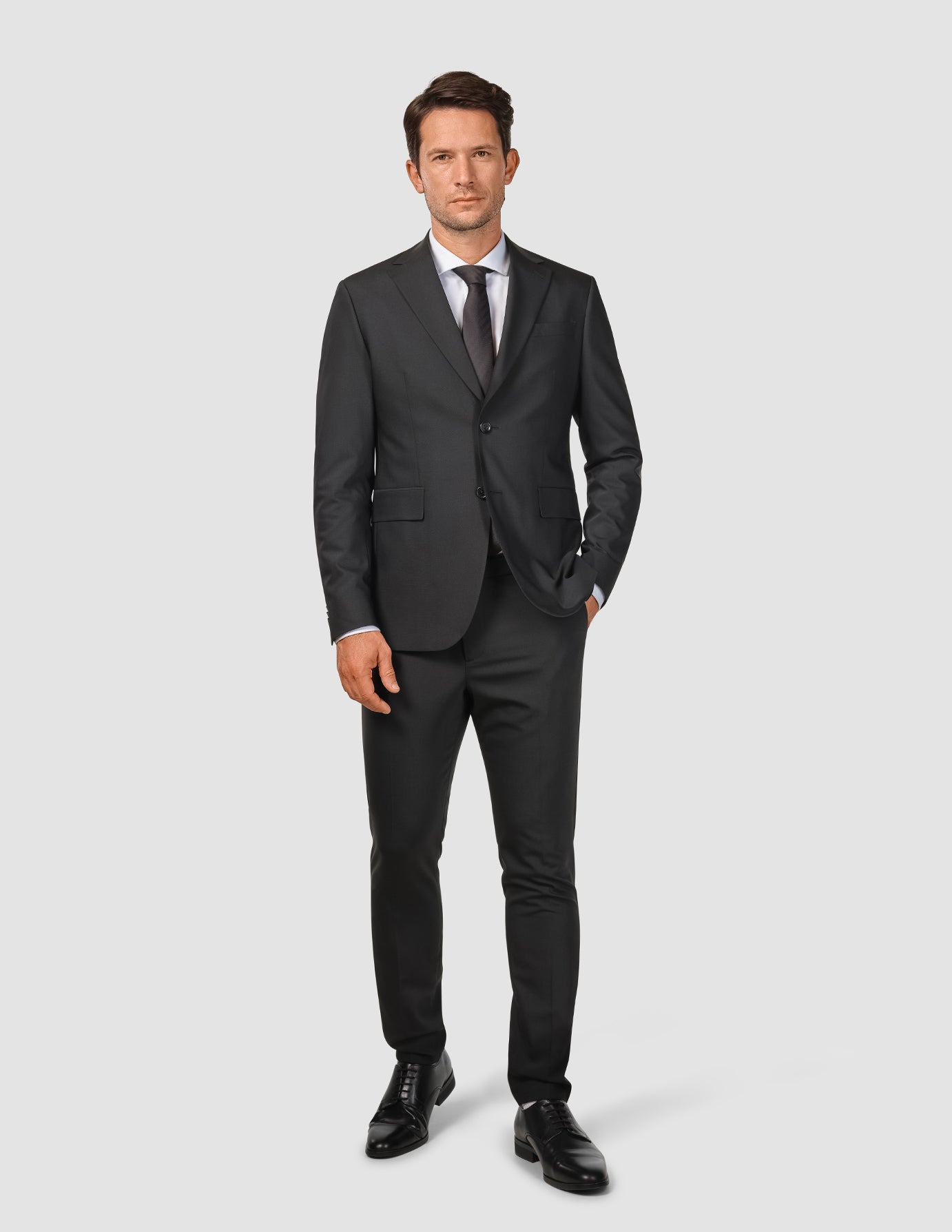 Tech Wool Suit Black