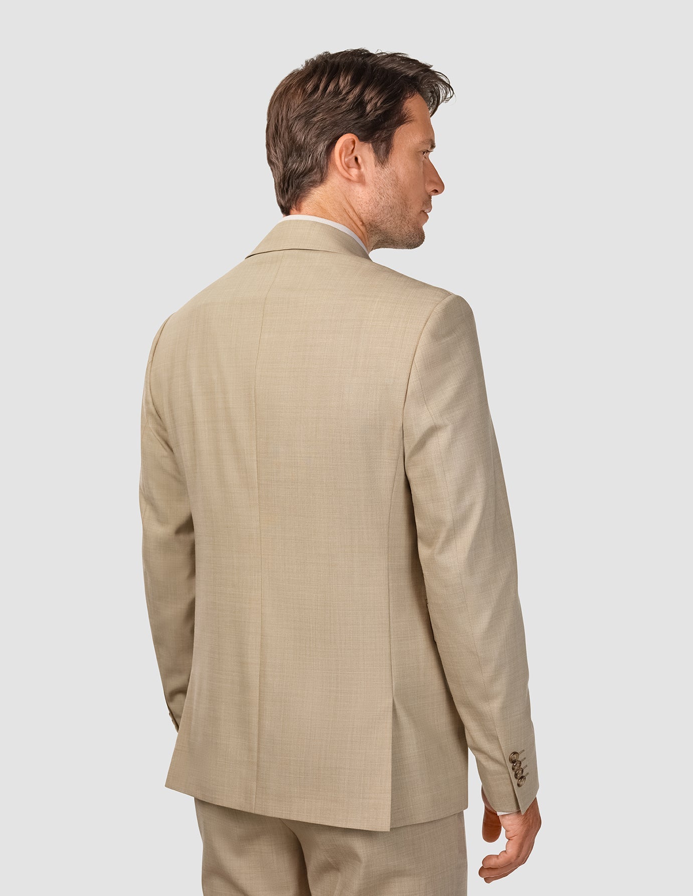 Tech Wool Blazer Sand Regular